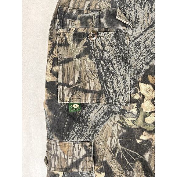 Mossy Oak Pants Mens Large Brown Camo Cargo Pockets Relaxed Grunge Hunt Outdoors - Picture 7 of 8